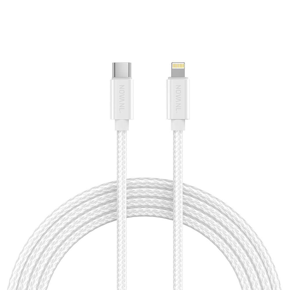 NOVANL ProCharge Adapter 20W met SpeedCharge USB-C naar Lightning white 