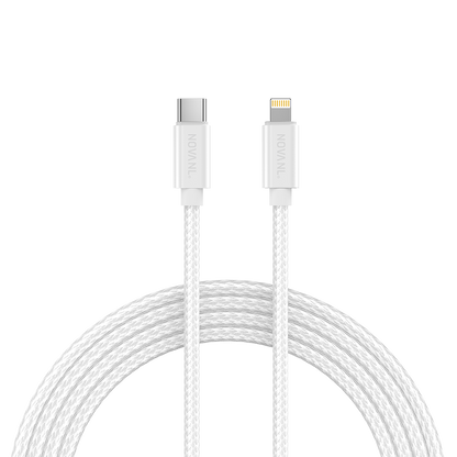 NOVANL ProCharge Adapter 20W met SpeedCharge USB-C naar Lightning white 