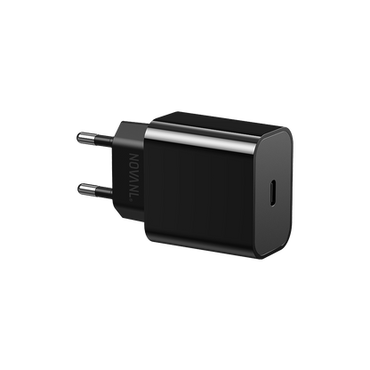 NOVANL ProCharge Adapter Plus 25W met SpeedCharge USB-C naar USB-C  Black