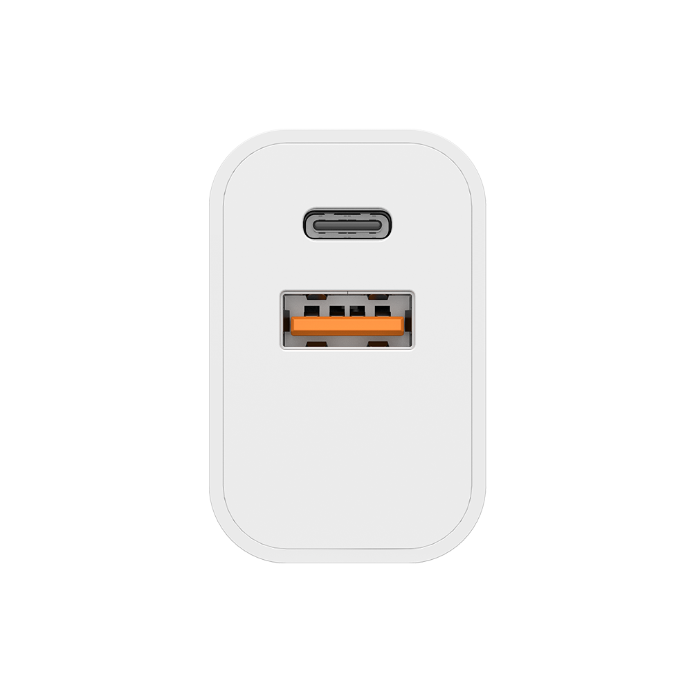 NOVANL ProCharge Adapter 20W USB-A & USB-C (dubbele poort) white 