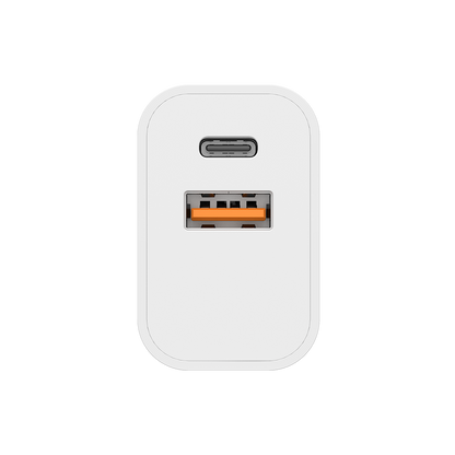 NOVANL ProCharge Adapter 20W USB-A & USB-C (dubbele poort) white 