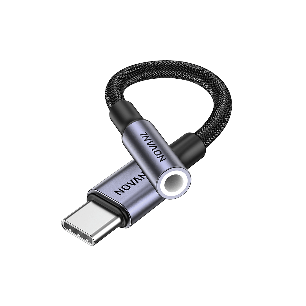 NOVANL SoundFusion AUX-ingang naar USB-C (12CM)