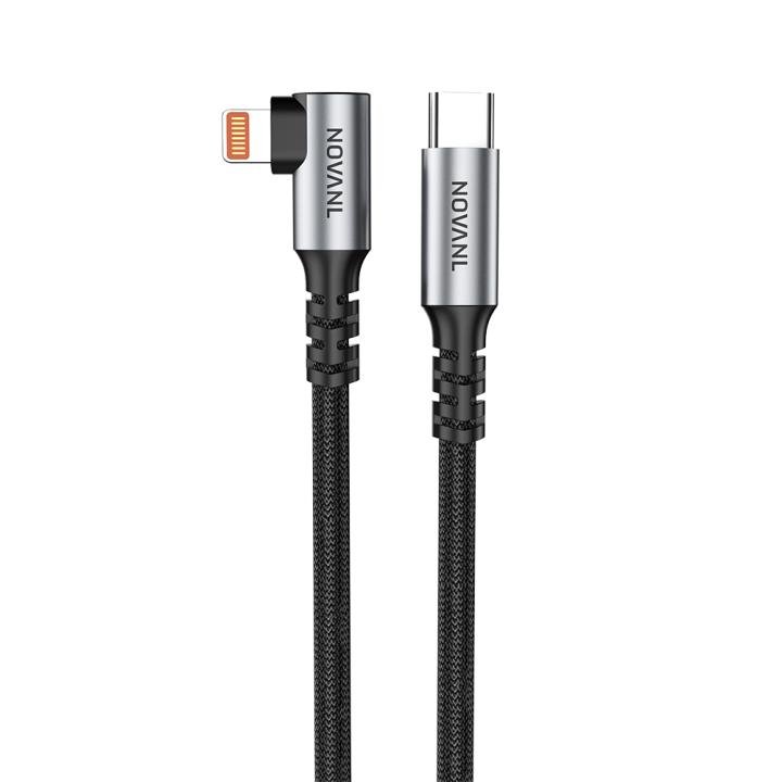 NOVANL SpeedCharge 90-Grad-USB-C-auf-8-Pin-Kabel 27 W (1,5 m)