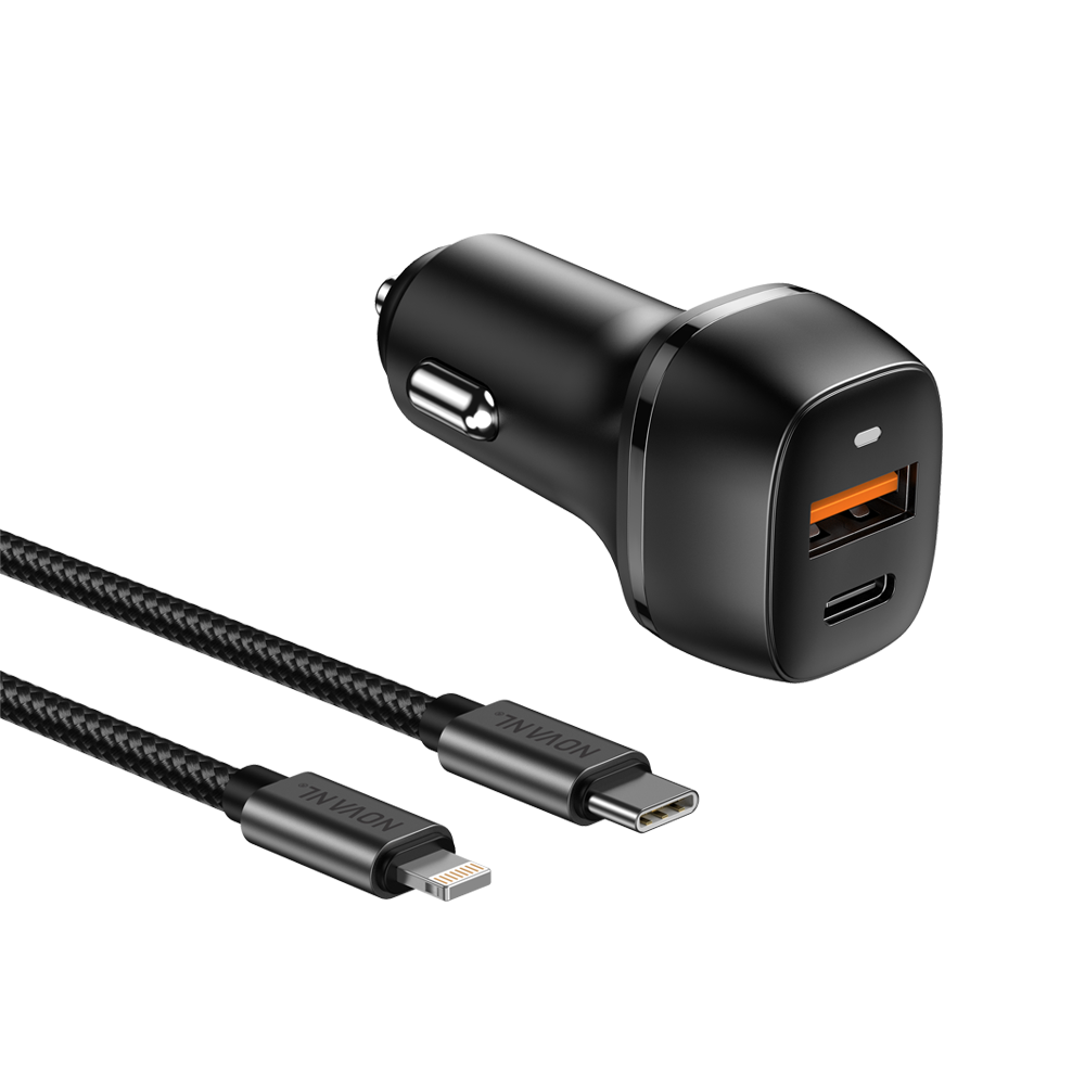 NOVANL PowerDrive Elite 38W met SpeedCharge USB-C naar Lightning