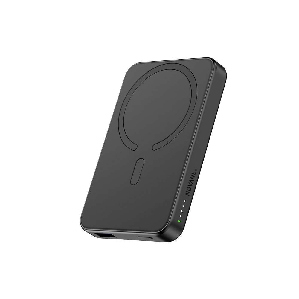 NOVANL PowerUp MagNetic 5.000 mAh Power Bank  Black